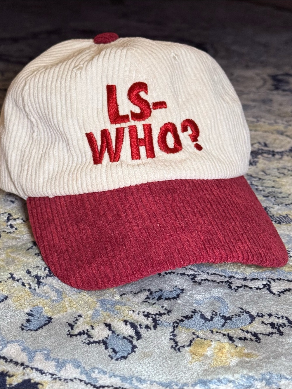 Vintage Corduroy collegiate baseball hat